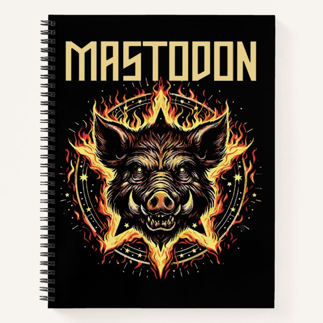 Carnet Feu Mastodon Boar (Devant)