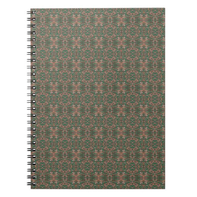 Carnet Feuillage Automnal Bohème sans Couture (Devant)