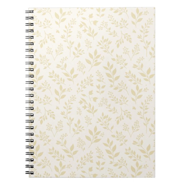 Carnet Feuillage d'automne Blé Doré - Neutre (Devant)