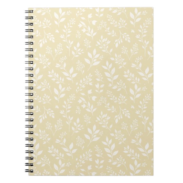 Carnet Feuillage d'automne neutre - Blé doré (Devant)