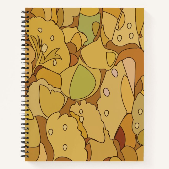 Carnet Feuille Abstrait Ginkgo (Devant)