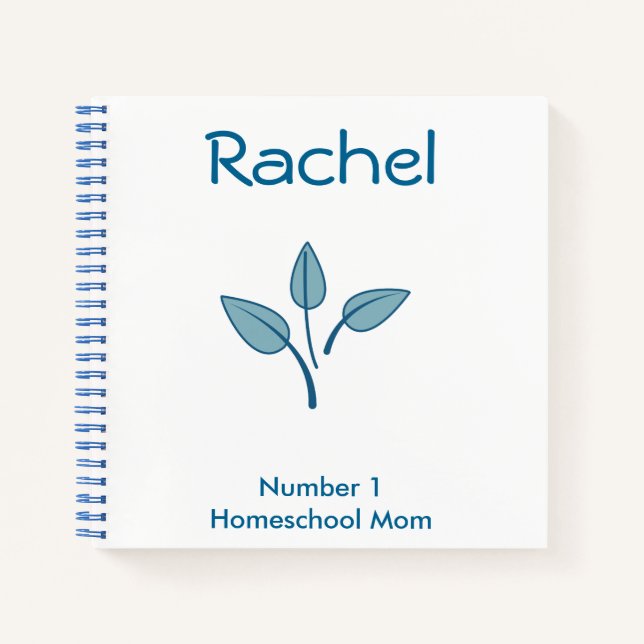 Carnet Feuille bleue (Devant)