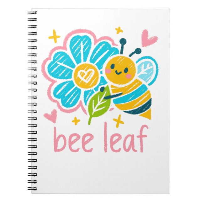 Carnet Feuille d'abeille Croire Sauver les abeilles pour  (Devant)