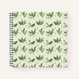 Carnet Feuille de banane avec triangles