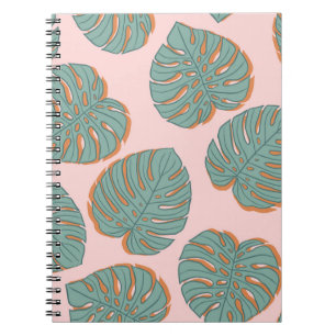 Carnet Feuille de Monstera : Motif Vintage tropical