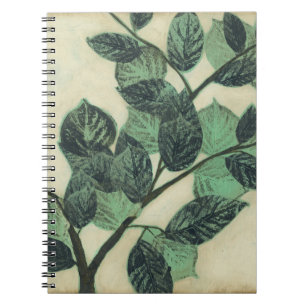 Carnet Feuille et branches sur l'arrière - plan crème