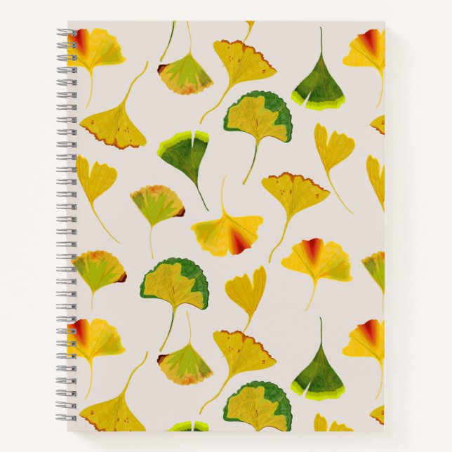 Carnet Feuille Gingko (Devant)