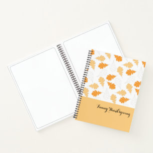 Carnet Feuille orange
