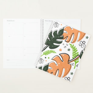 carnet feuille tropical