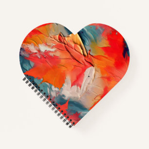 Carnet Feuilles Dans Le Vent – Mouvement Automnal Abstrai