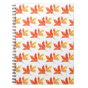 Carnet Feuilles d'automne aquarelle Automne Arbre rustiqu