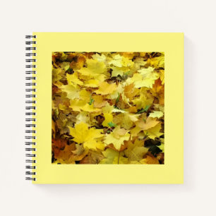 Carnet Feuilles d'automne jaunes