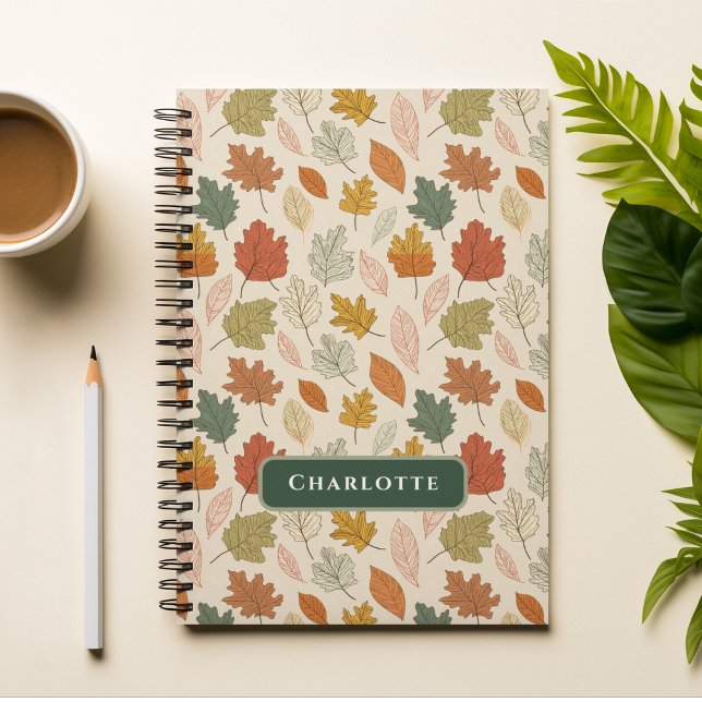 Carnet Feuilles d'automne personnalisées - Cosy Automne N (Créateur téléchargé)
