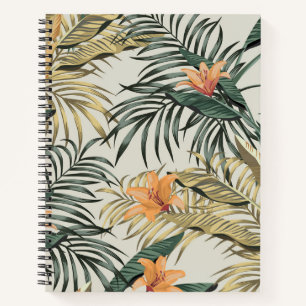 Carnet Feuilles de bananes tropicales