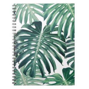 Carnet Feuilles de la jungle tropicale Arrière - plan flo