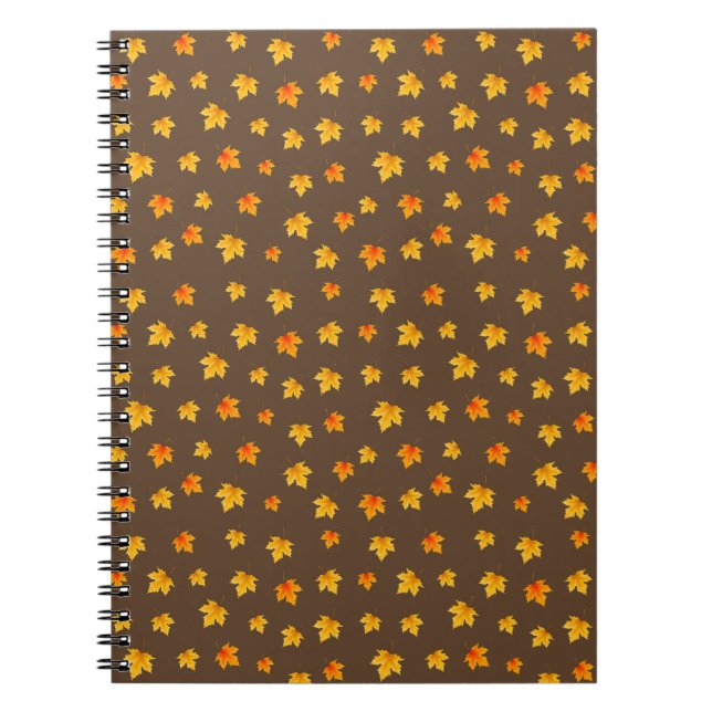 Carnet Feuilles de l'érable automne (Devant)
