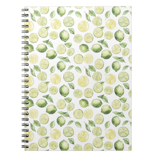 Carnet Feuilles de limes vertes Fruit (Devant)