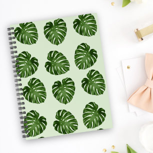 Carnet Feuilles de palmiers, Feuilles verts, Motif tropic