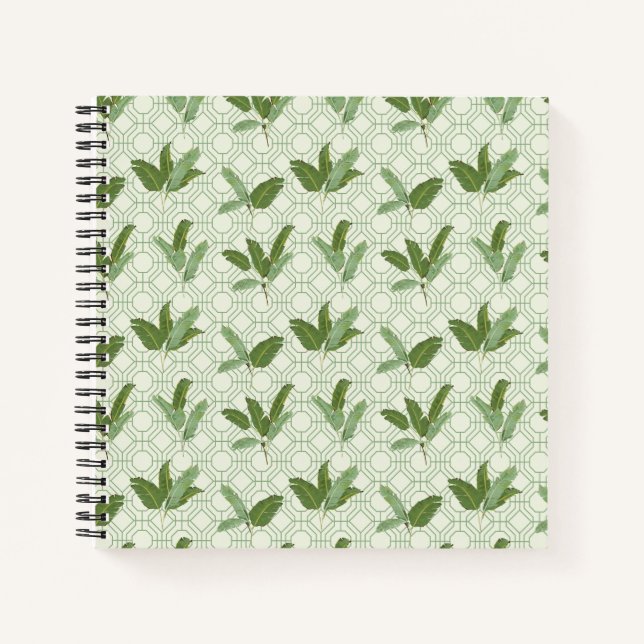 Carnet Feuilles de palmiers tropicaux (Devant)