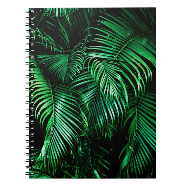 Carnet Feuilles de palmiers verts (Devant)