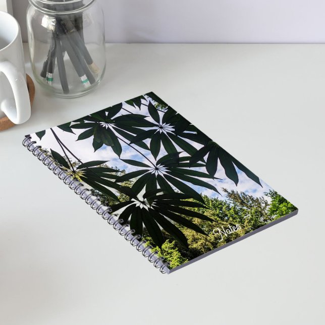 Carnet Feuilles de plante de Schefflera Floral (In Situ)