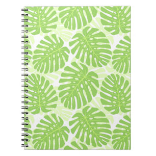 Carnet Feuilles De Plante Tropical - Monstera Motif