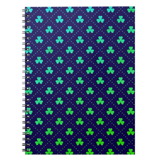 Carnet Feuilles de trèfle motif de la Saint-Patrick-53223 (Devant)