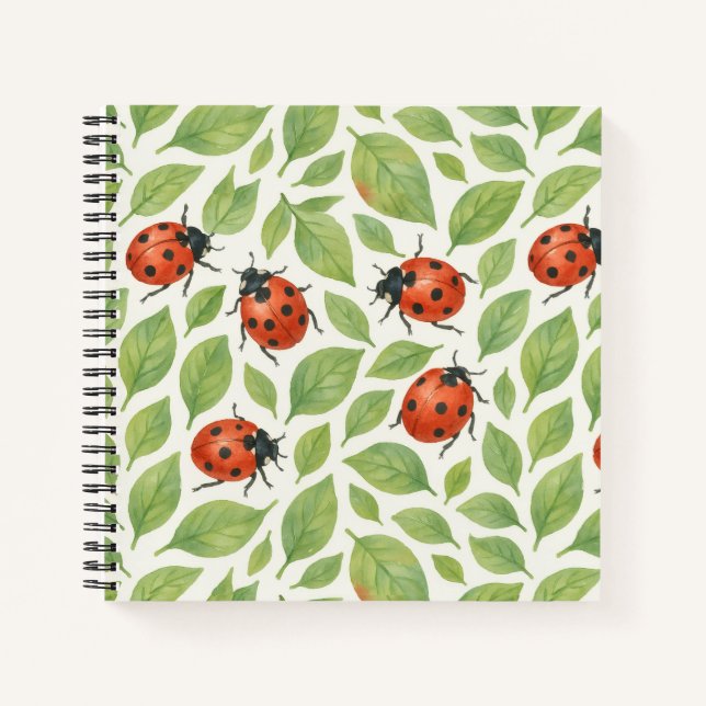 Carnet Feuilles et coccinelles  (Devant)