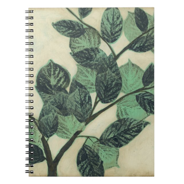 Carnet Feuilles et succursales sur Arrière - plan de crèm (Devant)