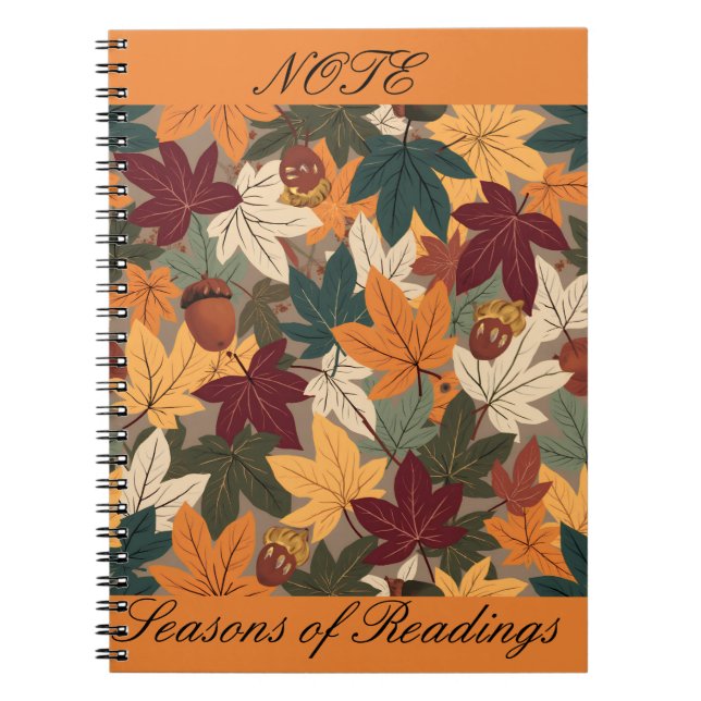 Carnet "Feuilles qui tombent" (Devant)