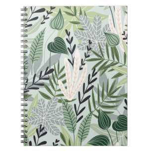 Carnet Feuilles tropicaux : impression Vintage à main.