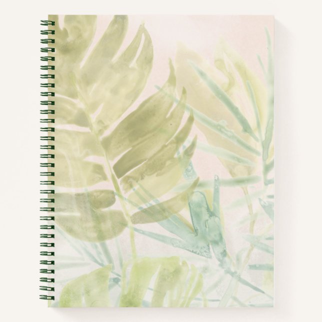 Carnet Feuilles tropicaux muets (Devant)