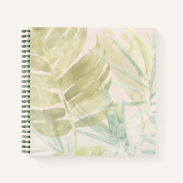 Carnet Feuilles tropicaux muets (Devant)