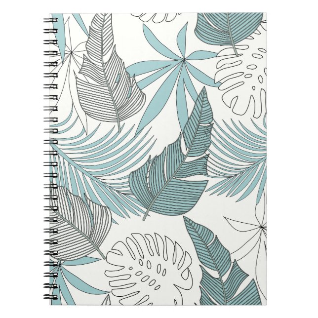 Carnet Feuilles tropicaux : une tendance transparente (Devant)