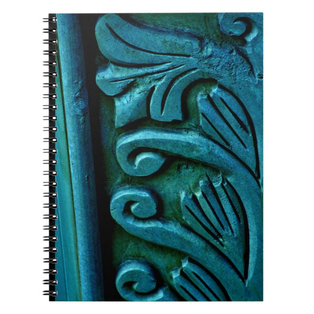 Carnet Feuilles turquoises (Devant)