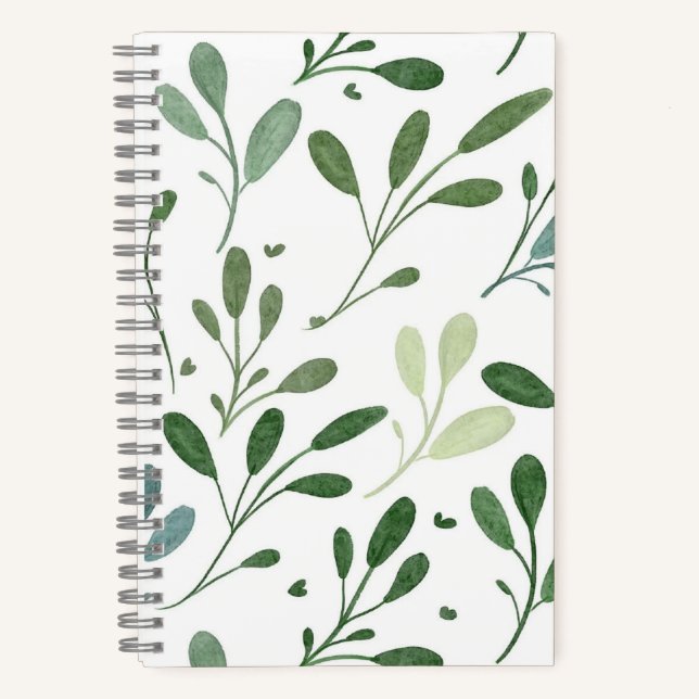 Carnet Feuilles verts (Recto)