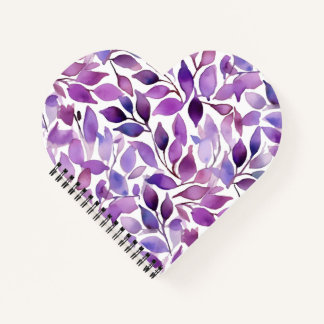 Carnet Feuilles Violettes