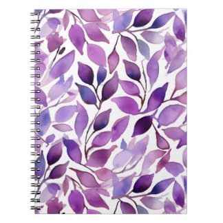 Carnet Feuilles Violettes