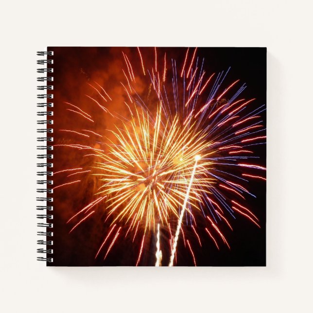 Carnet Feux d'artifice Rouges, Blancs et Bleus I Patrioti (Devant)