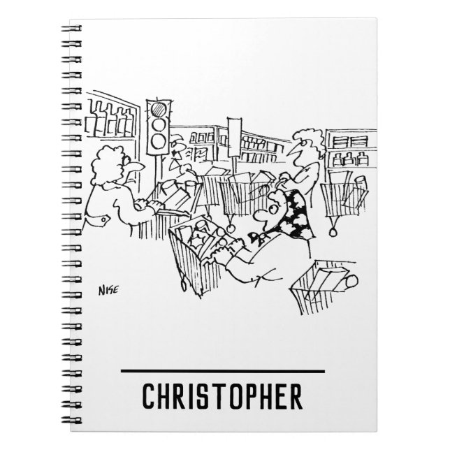 Carnet Feux de circulation dans un supermarché (Devant)