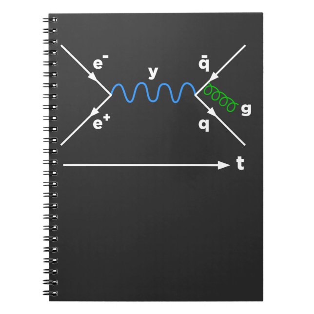 Carnet Feynman Diagram Physique Equation physicien scient (Devant)