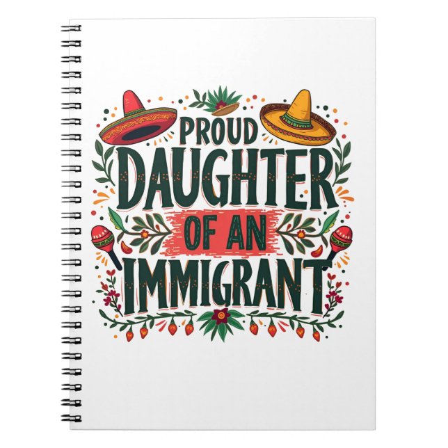 Carnet Fier fille d'un immigrant mexicain (Devant)