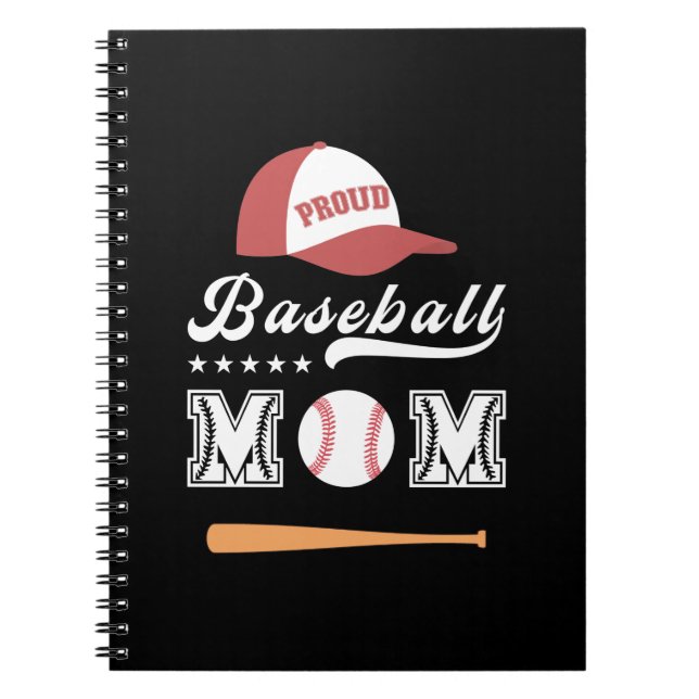 Carnet Fier maman de baseball (Devant)