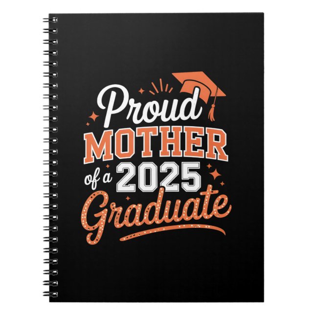 Carnet Fier Mère d'un 2025 Graduate - Graduation Cadeau (Devant)