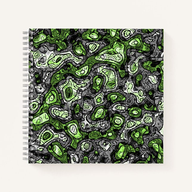 Carnet Fier trippy grunge funky abstrait agender Pride (Devant)