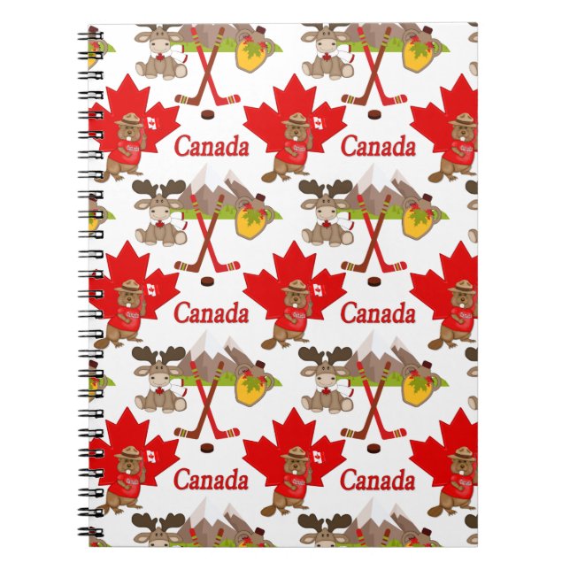 Carnet Fièrement le castor canadien (Devant)