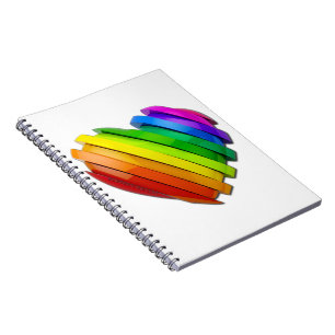 Carnet Fierté de SlipperyJoe's tranches en forme de cœur