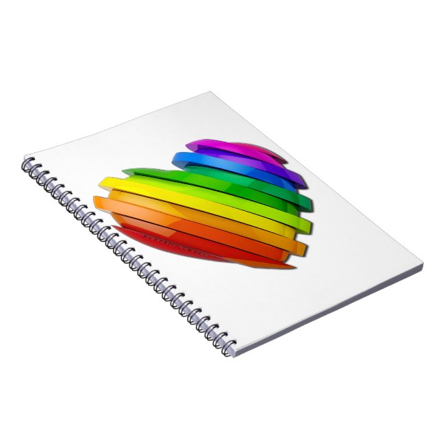 Carnet Fierté de SlipperyJoe's tranches en forme de cœur  (Côté Droit)