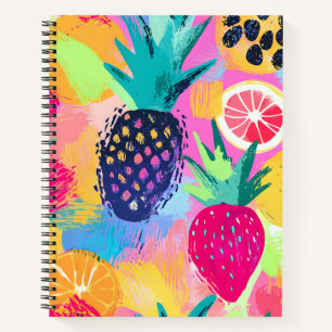 Carnet Fiesta Abstraite de fruits tropicaux Paradise