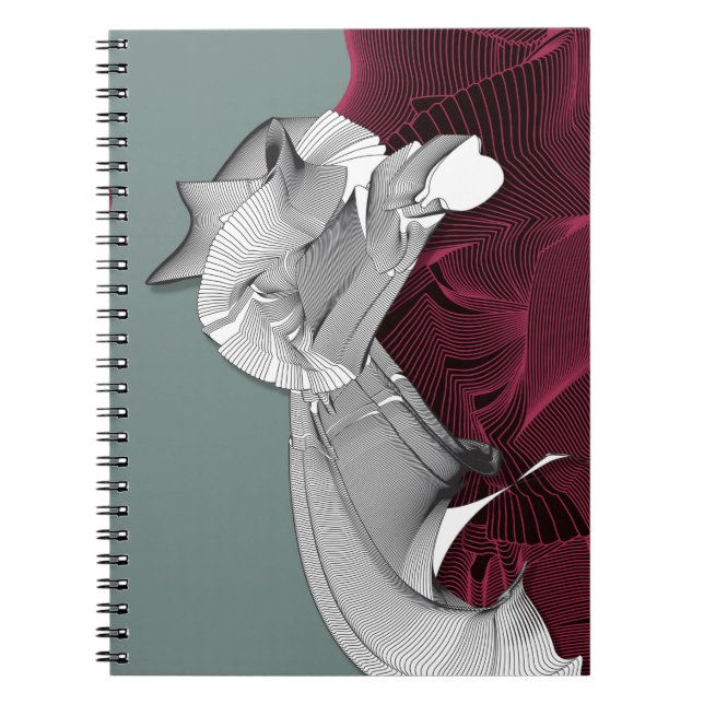 Carnet Figure d'art numérique (Devant)